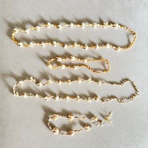 Shell Bead Necklace Set